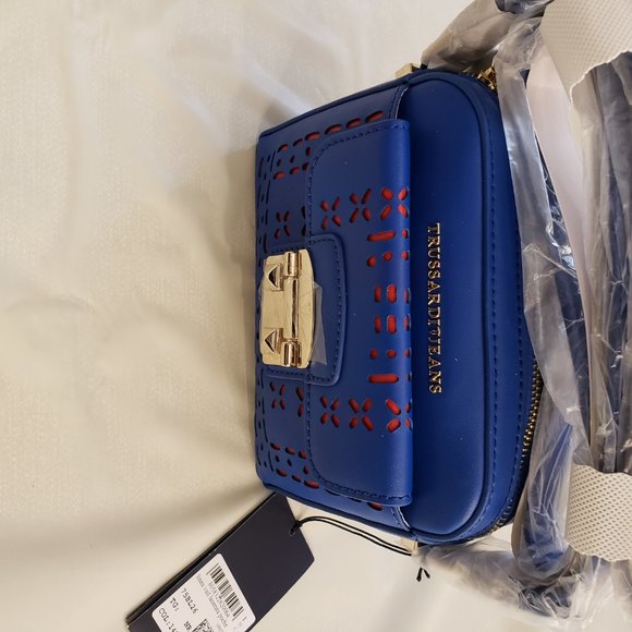 Trussardi Jeans Women's Handbag Pocketbook Shoulder Bag W/Strap - Picture 4 of 5